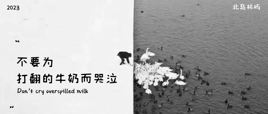 不要为打翻的牛奶哭泣 - 知乎