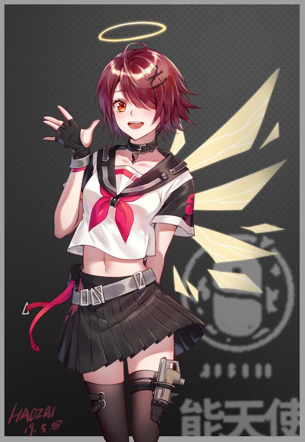 《明日方舟》能天使壁纸合辑 把衣服穿好哦~不然会着凉的!
