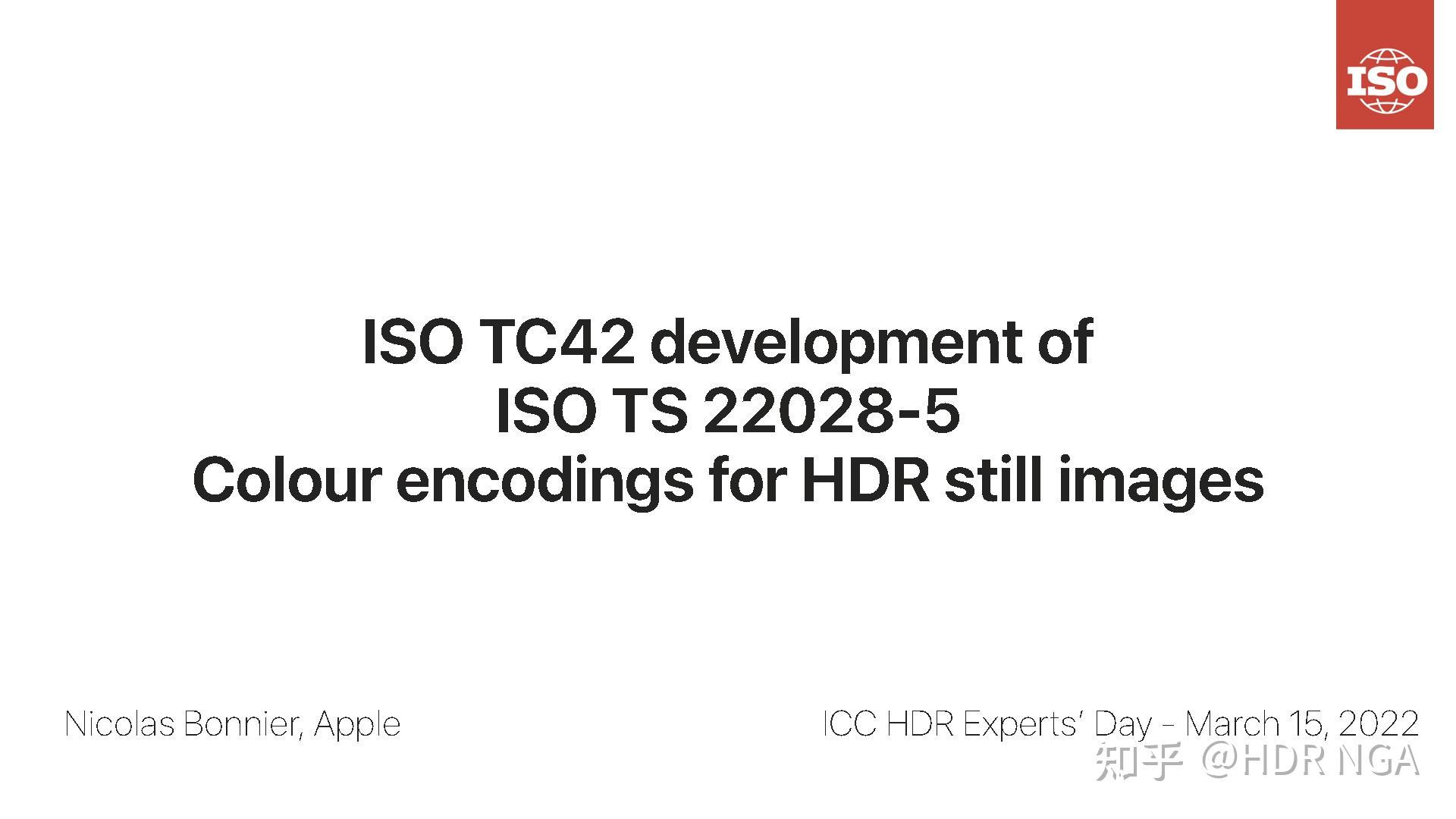 HDR图片的标准文档！ISO HDR 22028-5 - 知乎