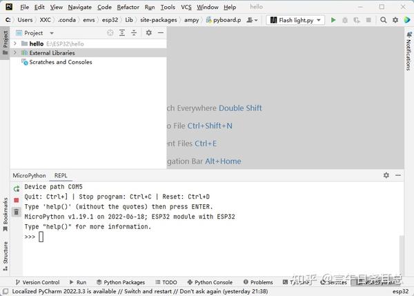 Pycharm使用MicroPython开发ESP32 - 知乎