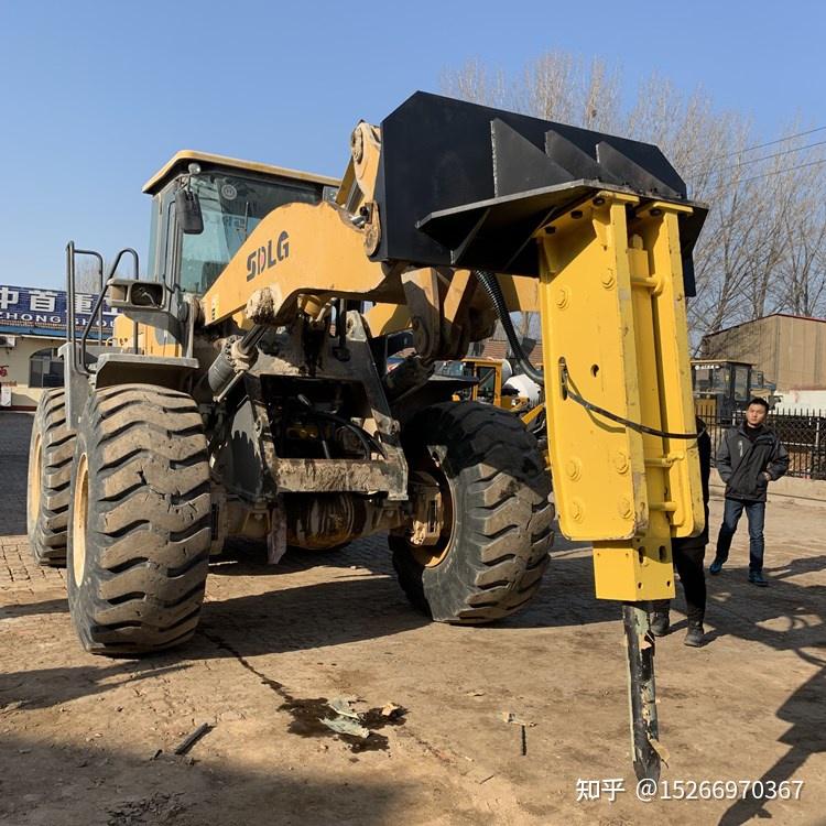 矿井铲车改装破碎锤 井下装载机用油锤