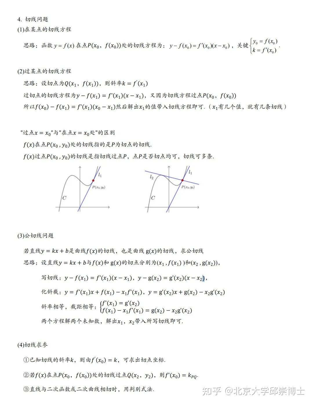 高中数学,导数知识点总结,高考复习必备! - 知乎