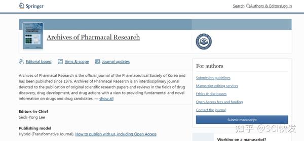 Sci期刊分析：if上涨中，药学领域jcr1区，无版面费 知乎