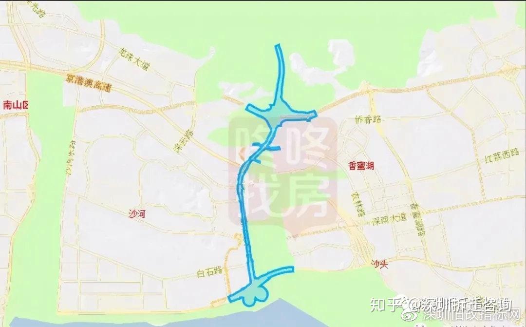 龙华至深圳湾新通道来了侨城东路北延通道公示