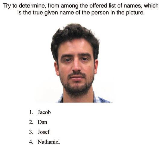 面孔-姓名匹配效应的验证