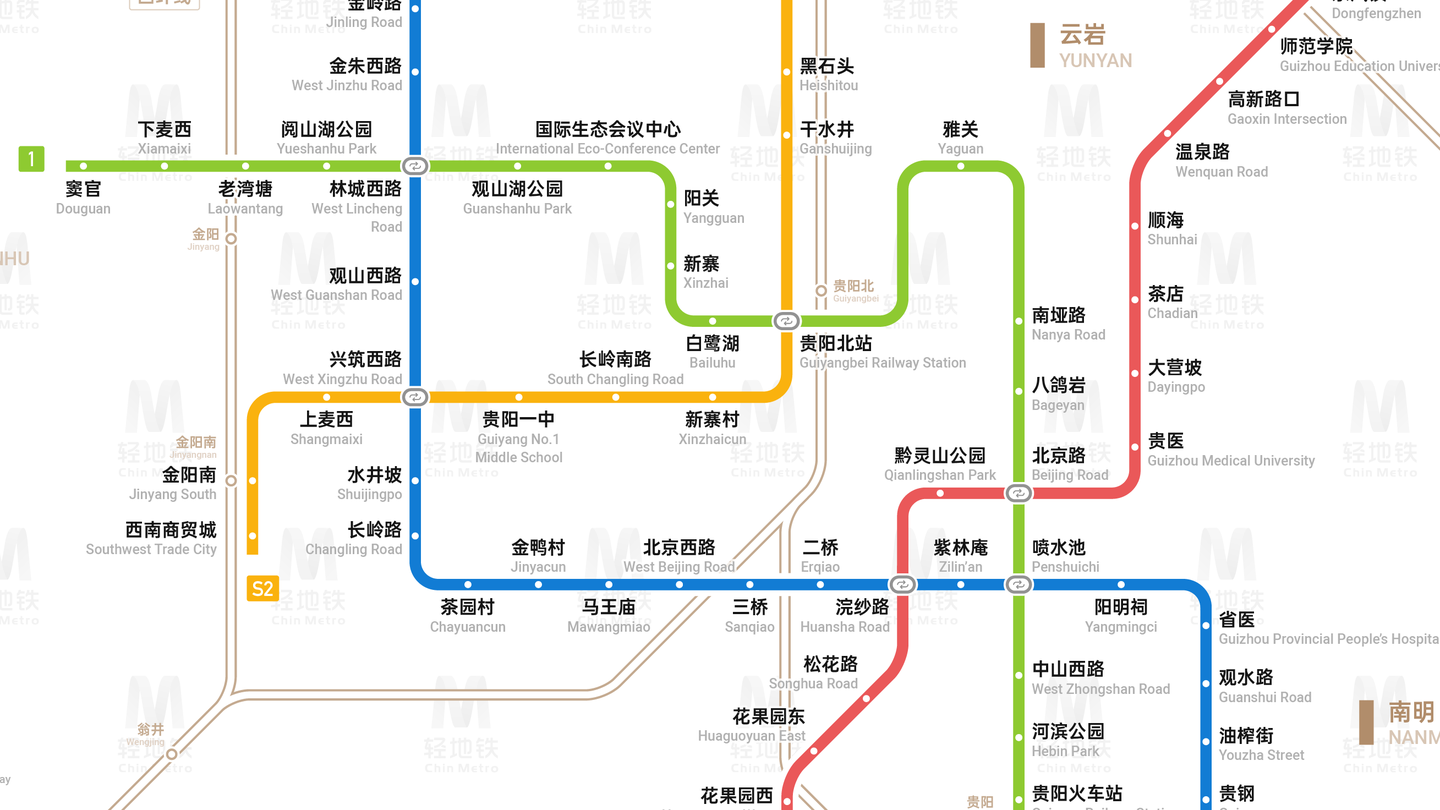 贵州省高快速铁路线网图_贵阳