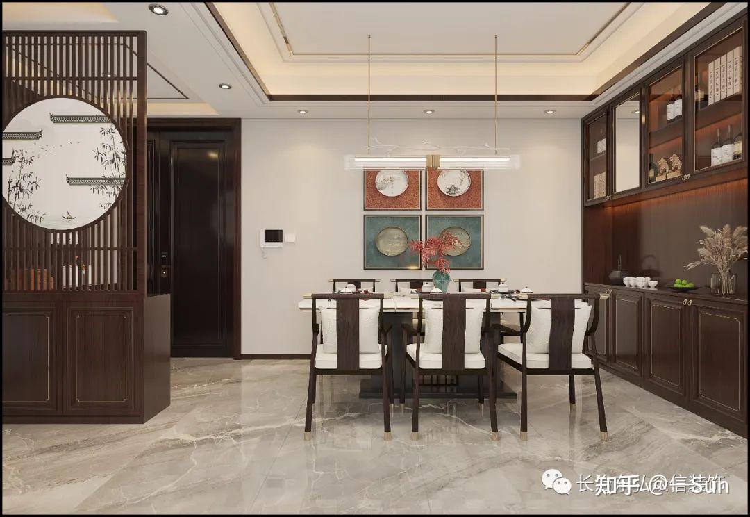 137㎡三居室新中式风格，你若盛开，清风自来 - 知乎