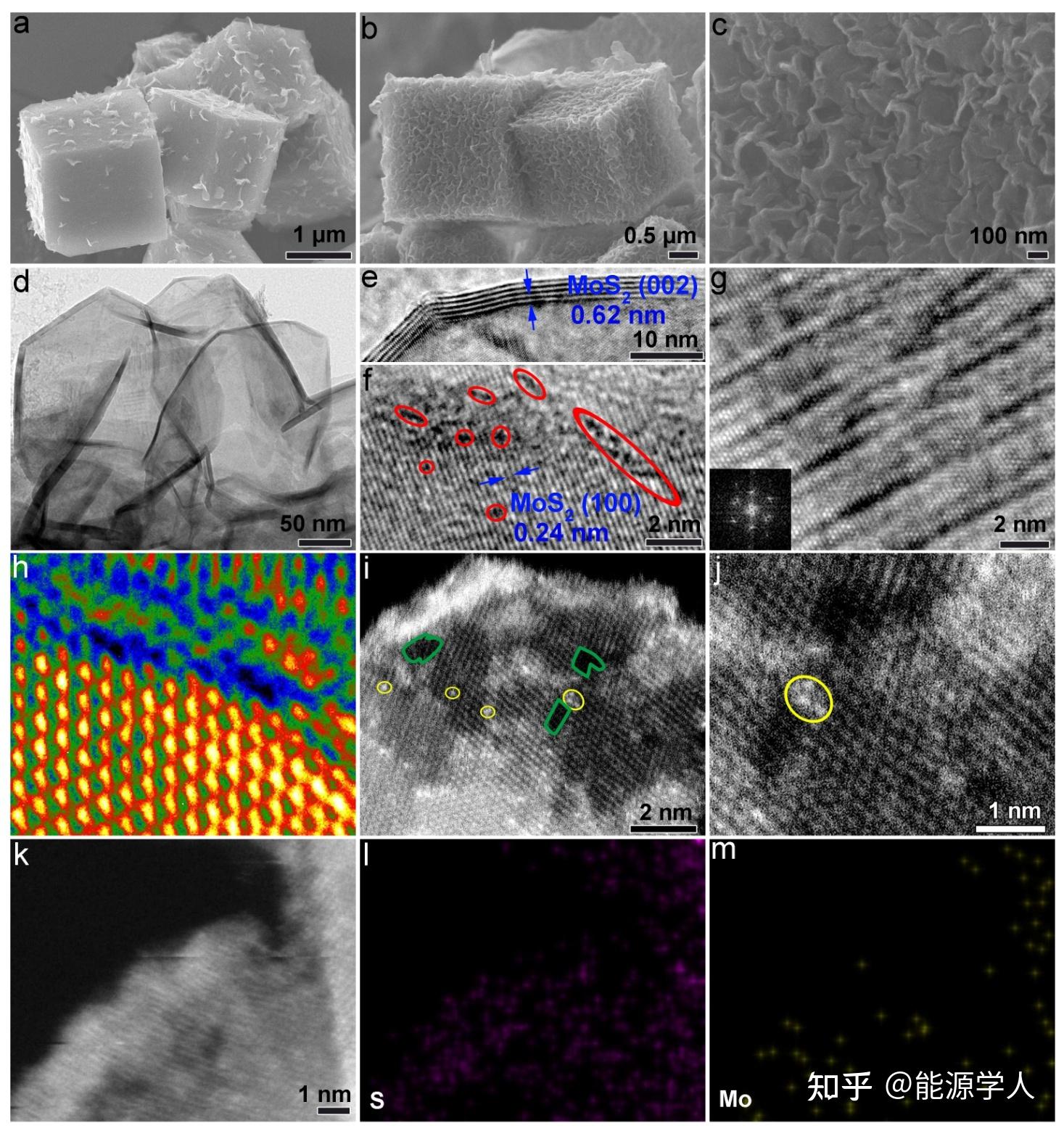 圖2 c-mos2-c的微觀形貌分析圖3 c-mos2-c的分子級結構表徵圖4 c-mos2