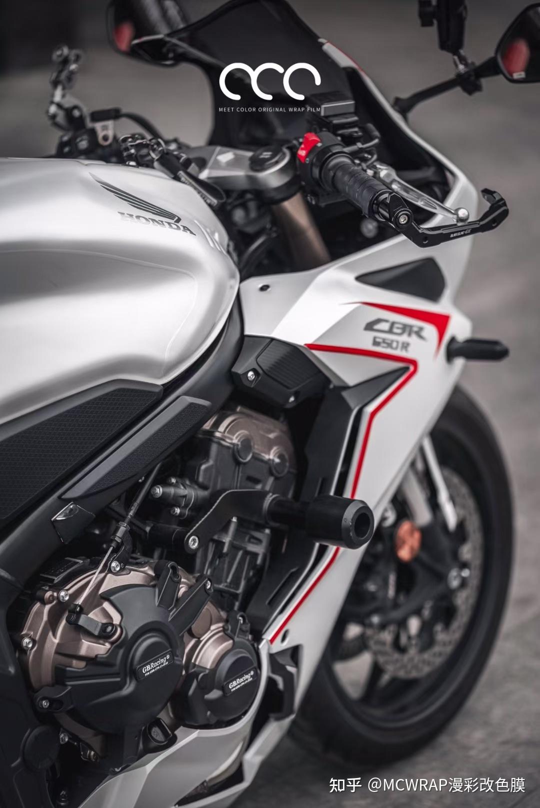 本田 cbr650r摩托车漫彩改色膜陶瓷白