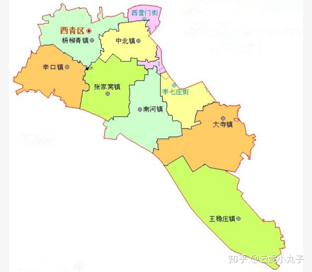西青区中北镇地图图片