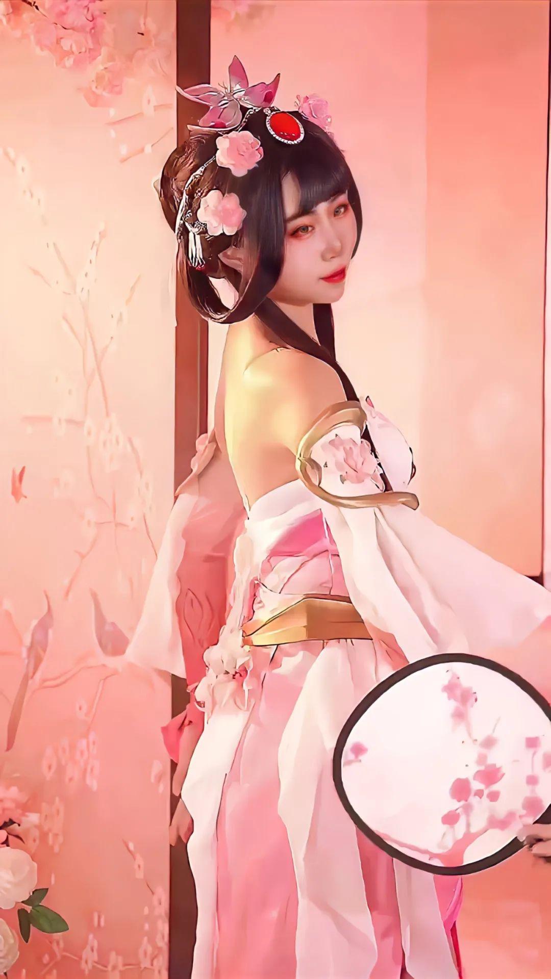 王者荣耀cos露背美肩游园惊梦yyds