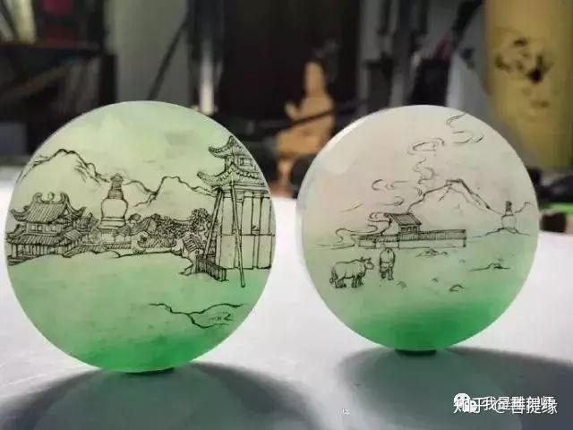 我是雕刻师极品翡翠玉雕雕刻素描手稿