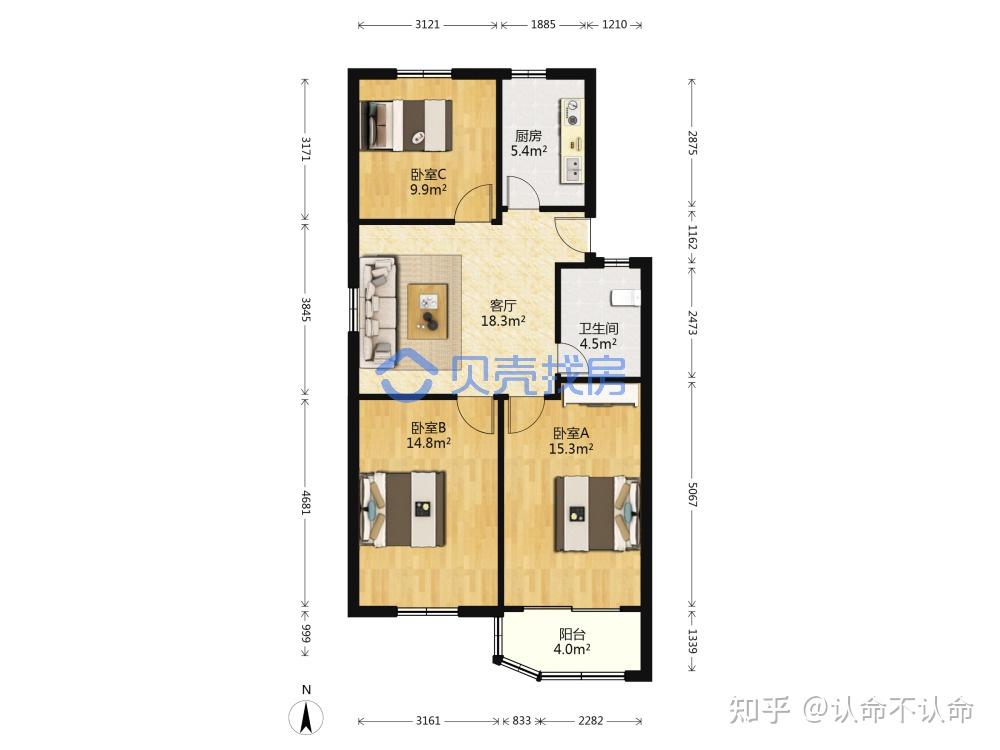 特点坐西向东 坐酉向卯 兑宅  八运旺丁不旺财财位在b房(西南)5g在