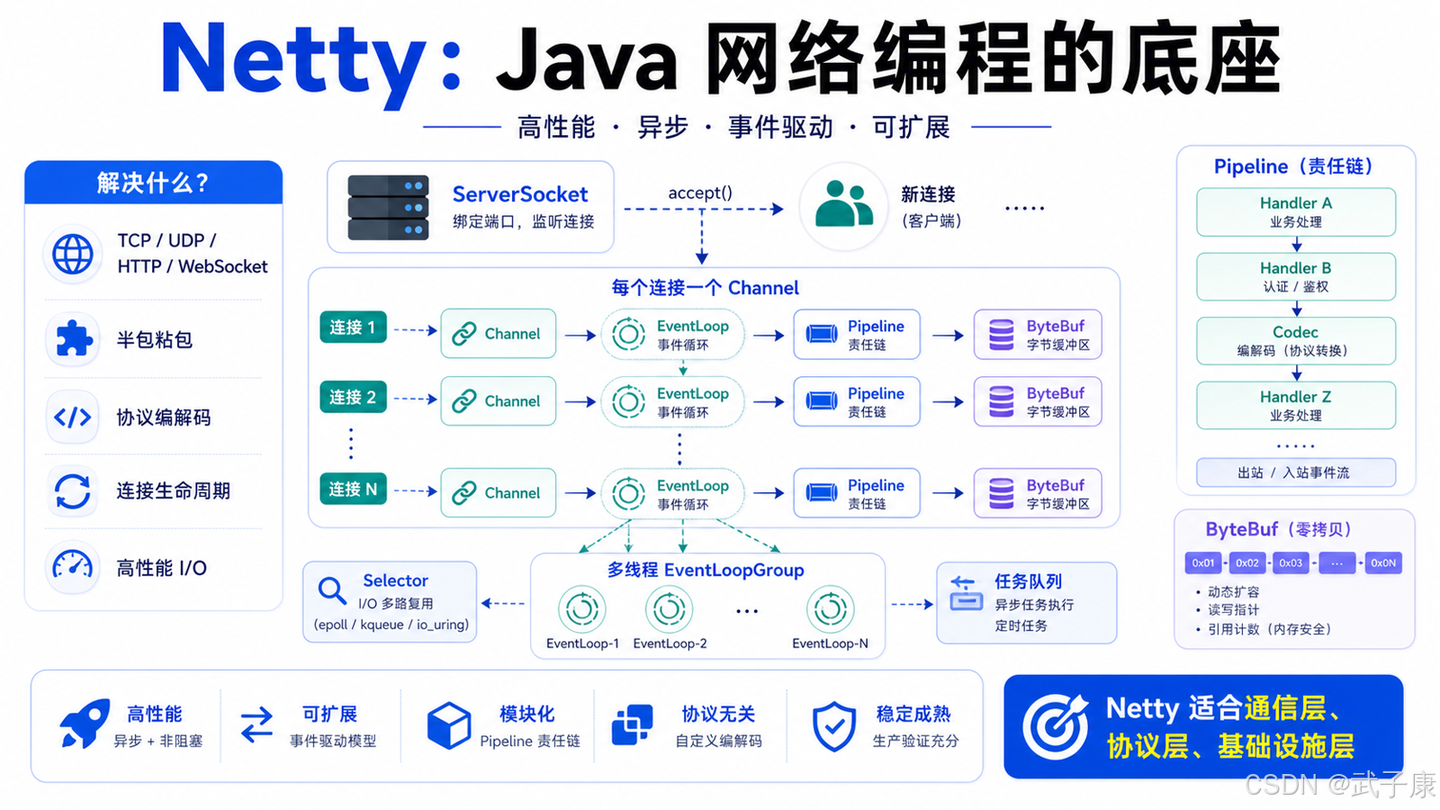 Vert.x 是什么？它和 Netty 到底是什么关系？一张图讲清 Java 异步技术栈选型 - 知乎