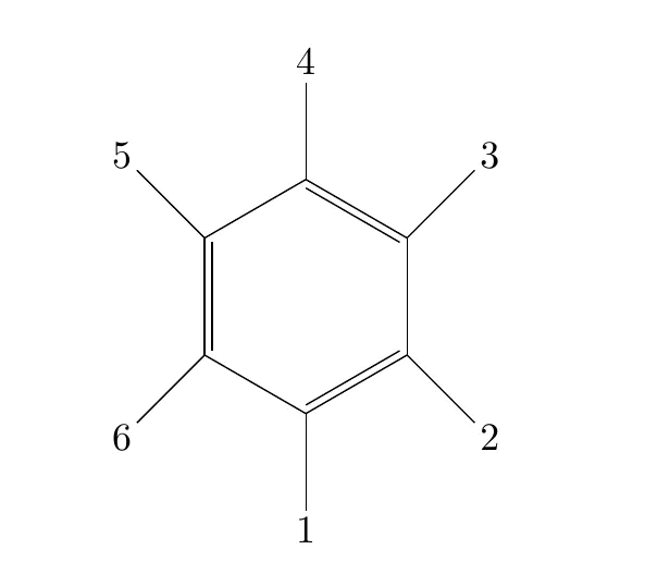 裡首先,latex寫化學式是調用了chemfig宏包,所以化學結構式是寫在