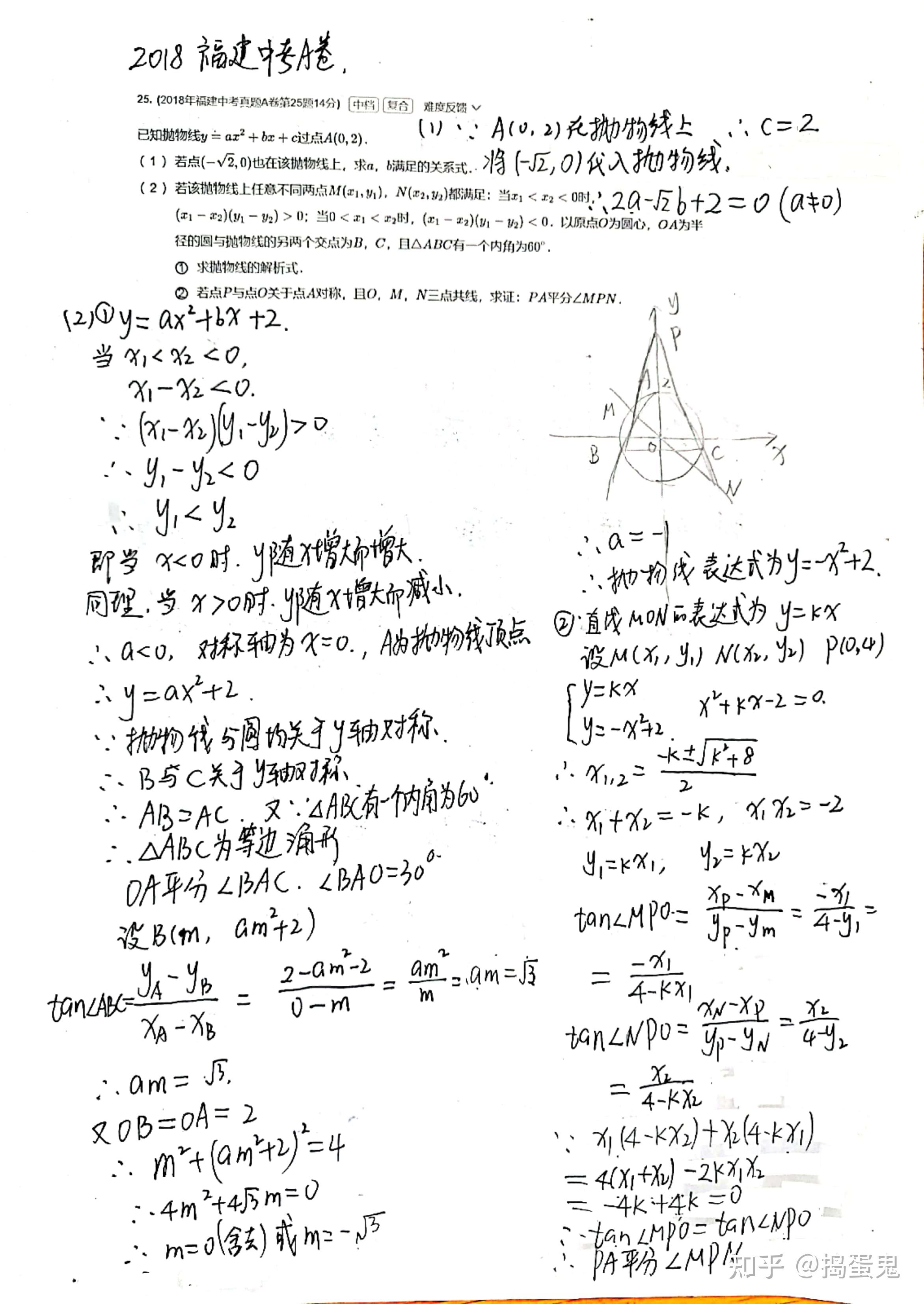 初中数学二次函数压轴题