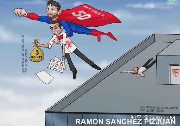 18-19 赛季西甲联赛巴萨客场 4:2 塞维利亚,梅西