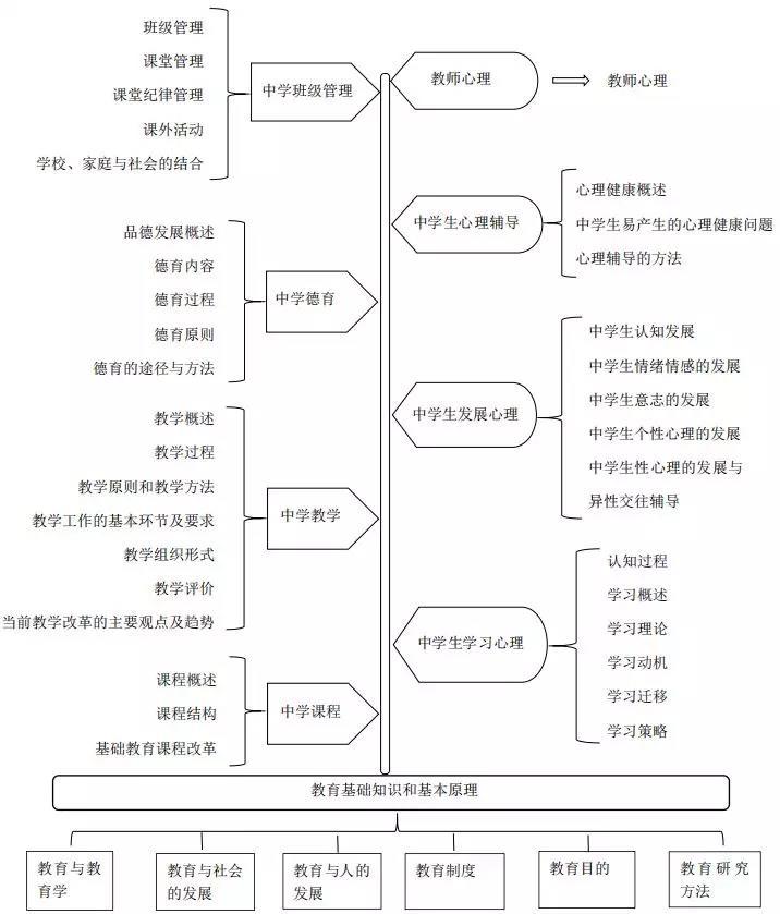 掌握这些思维导图思鸿教育让你教资笔试不犯愁