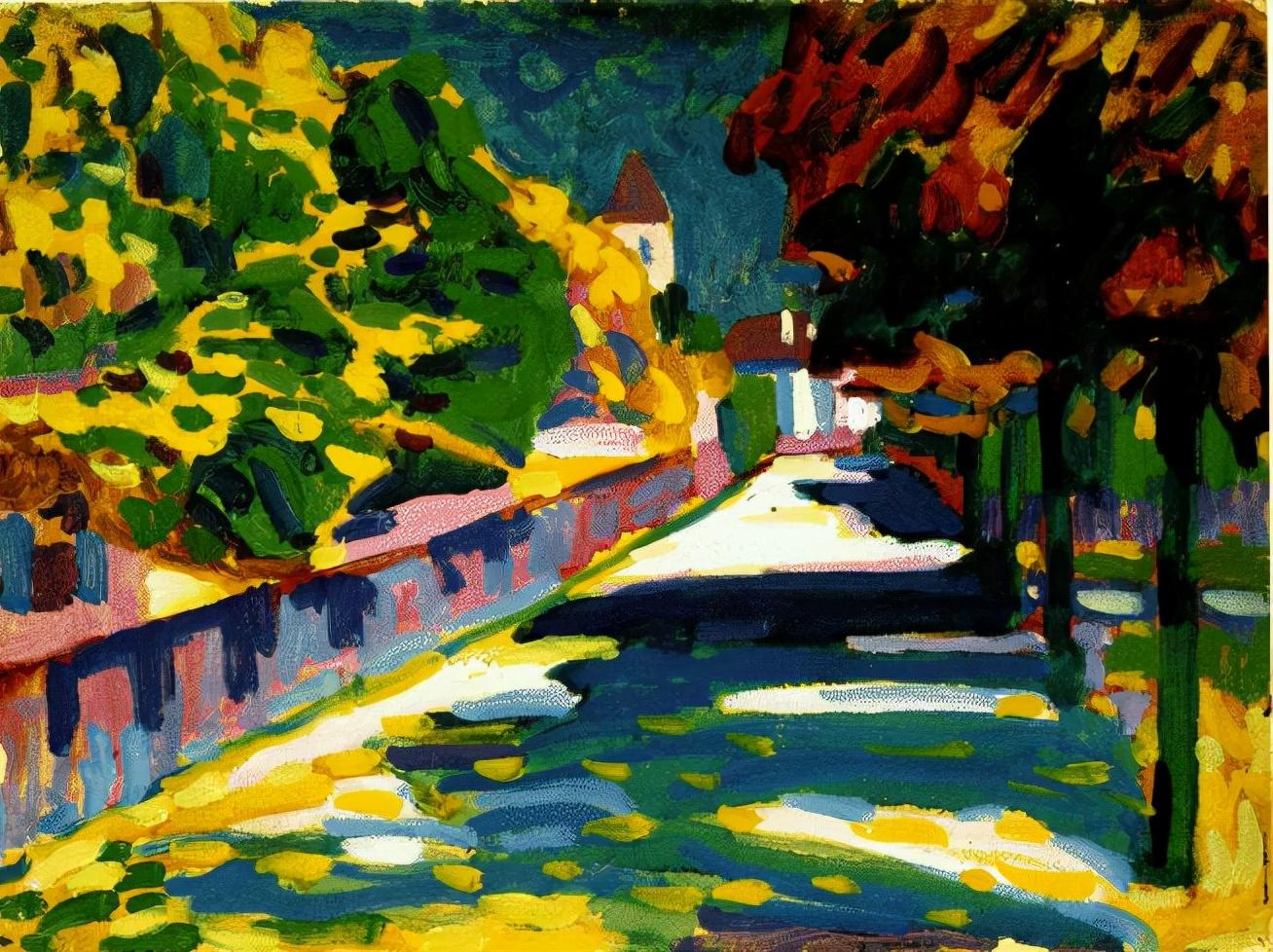 秋天里的盛夏,记康定斯基的一幅表现主义画作