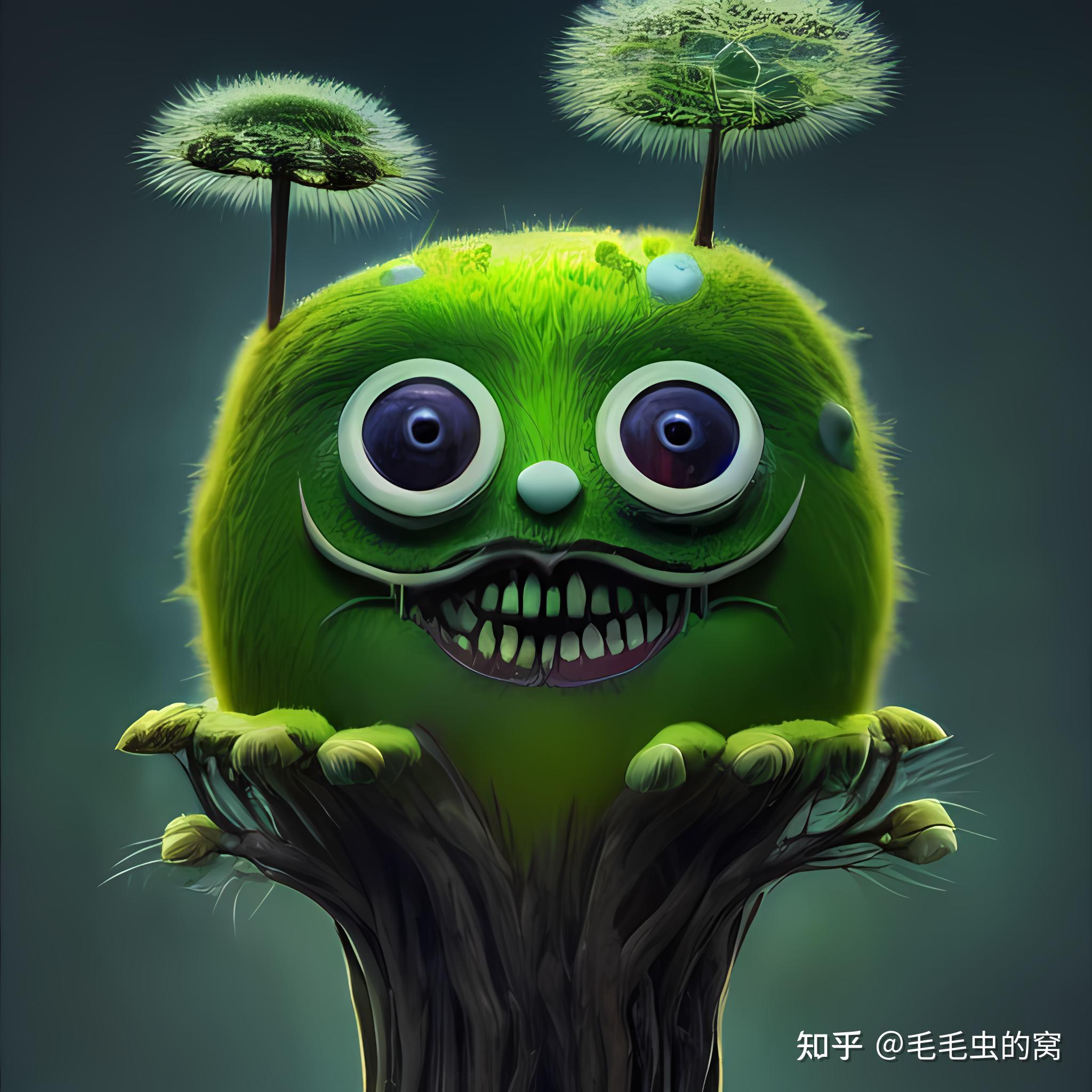 ai插画 | 绿色森林精灵,ai加ae,动起来的ai画像 - 知乎