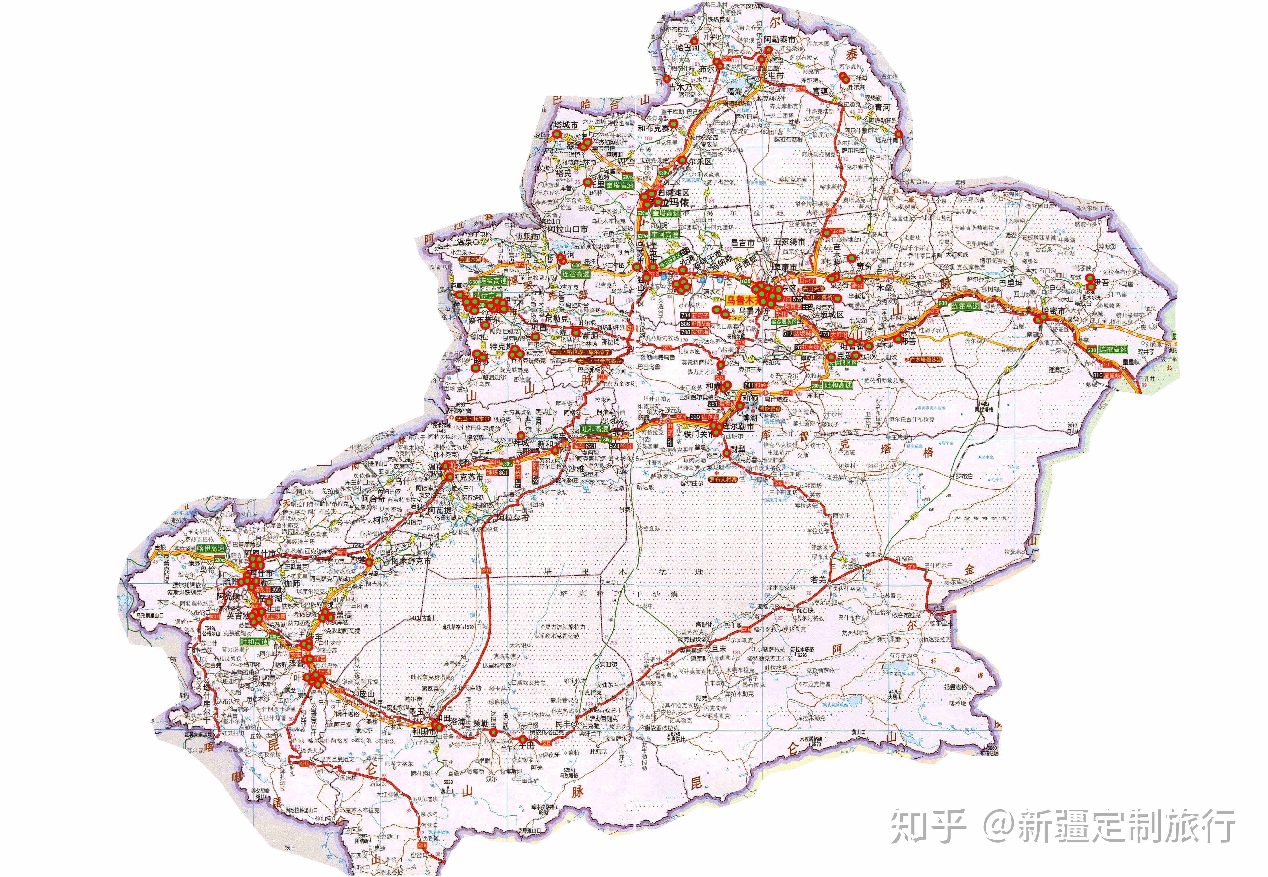 新疆103省道全程线路图图片