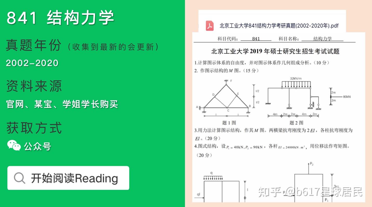 北京工业大学考研历年专业课真题汇总 - 知乎