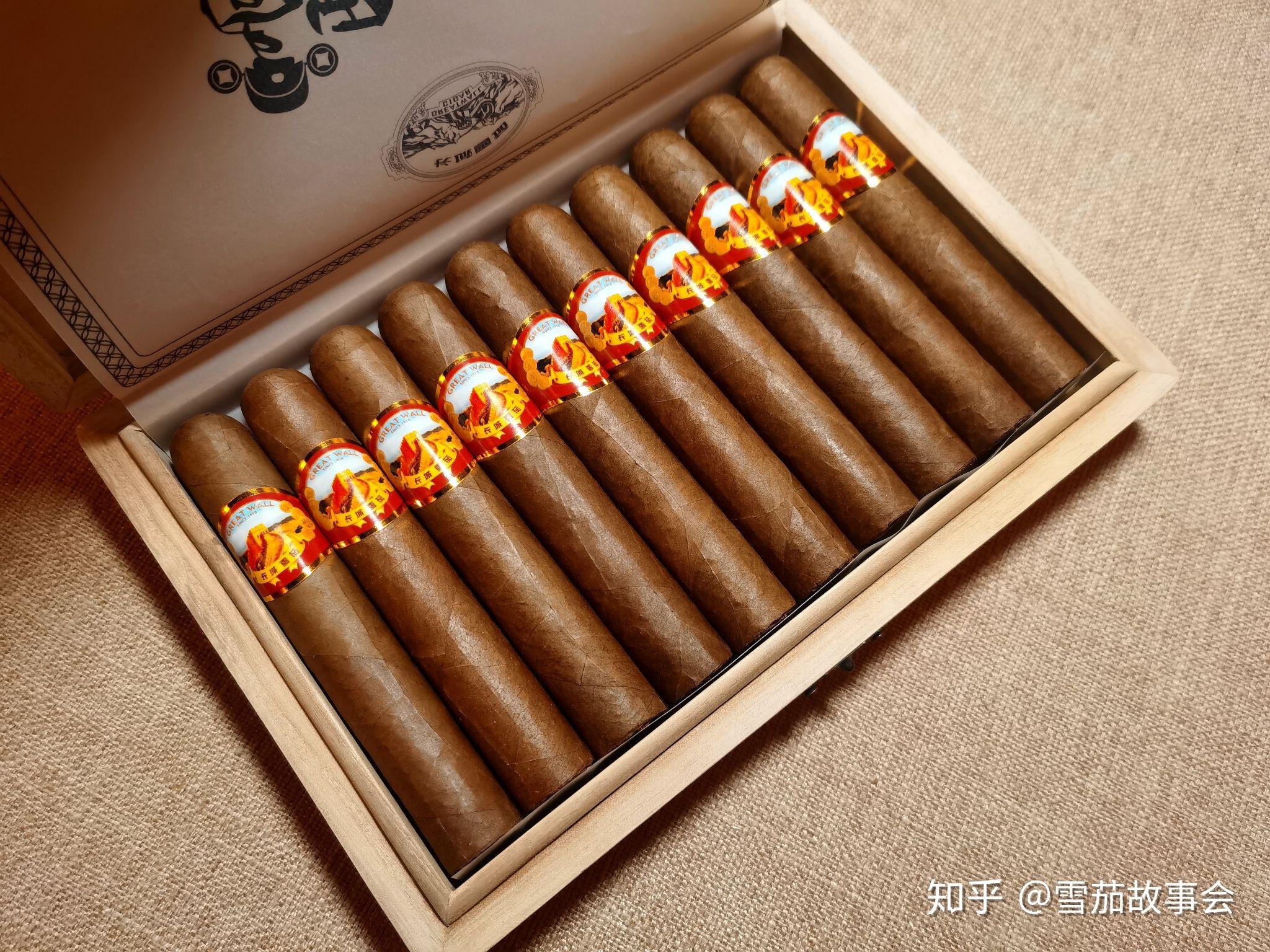 中式雪茄介绍长城雪茄高甲连升七号雪茄故事会定制款