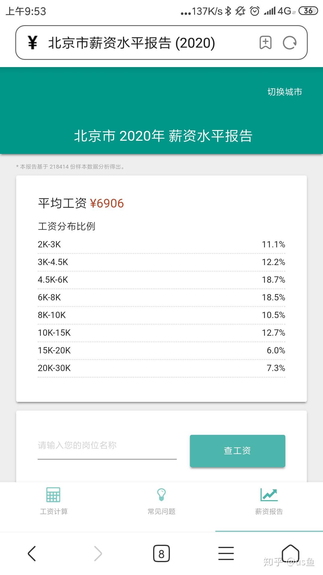 年轻人在北京月收入多少合适？