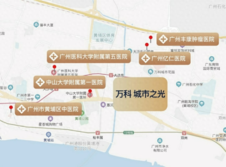 文化配套:黃埔圖書館,黃埔區青少年宮,廣州市第三少年宮,黃埔體育館.