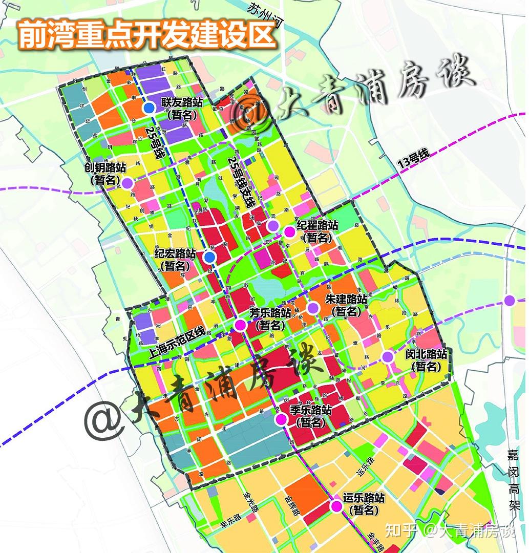 即既有规划25号线走向基本保持原有线路不变,虹桥商务区由南向北为诸