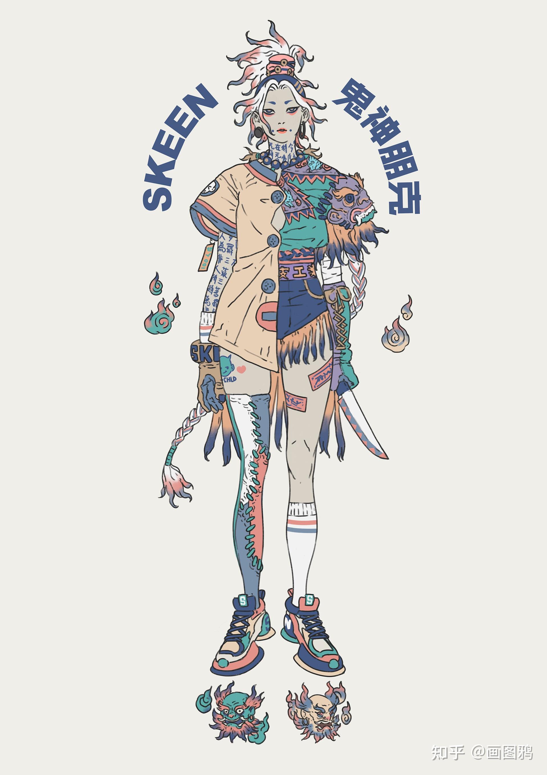 由于个人特色早期作品主角也多是鬼神可以看到很多道家,僵尸等元素