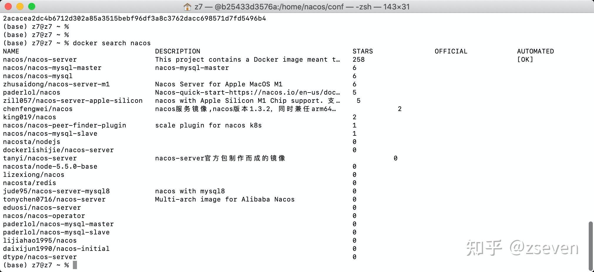  docker nacos mysql 