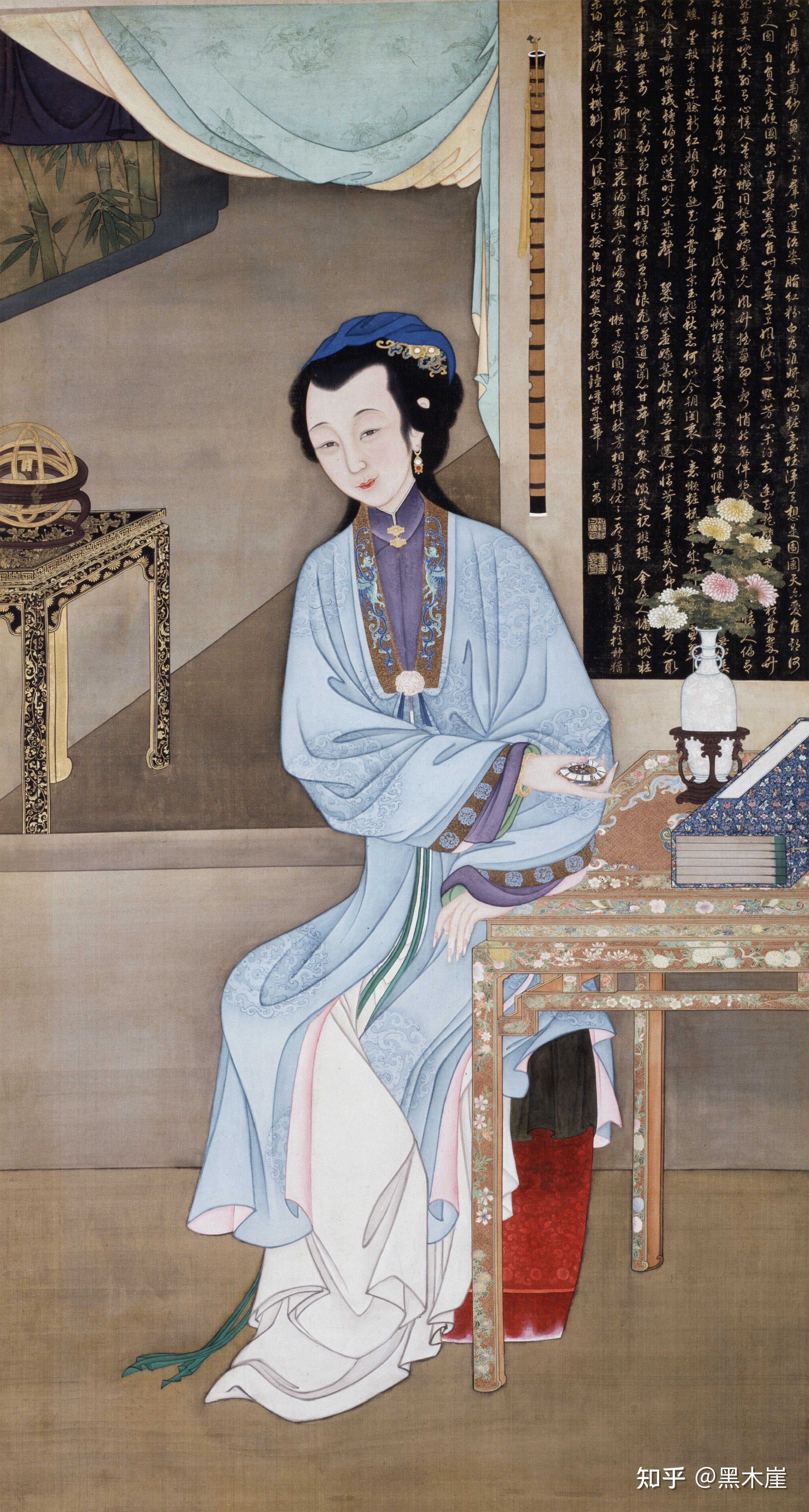 名画欣赏雍正十二美人图