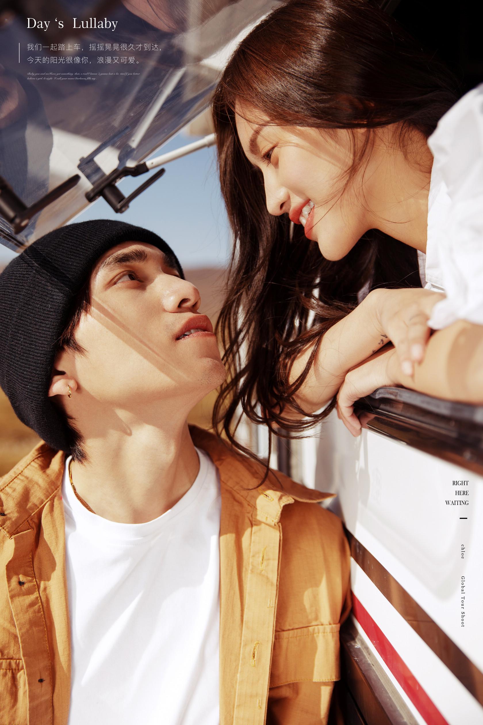 情侣自驾丨祁连山草原秋日氛围感拍照撒野丨青海婚纱照