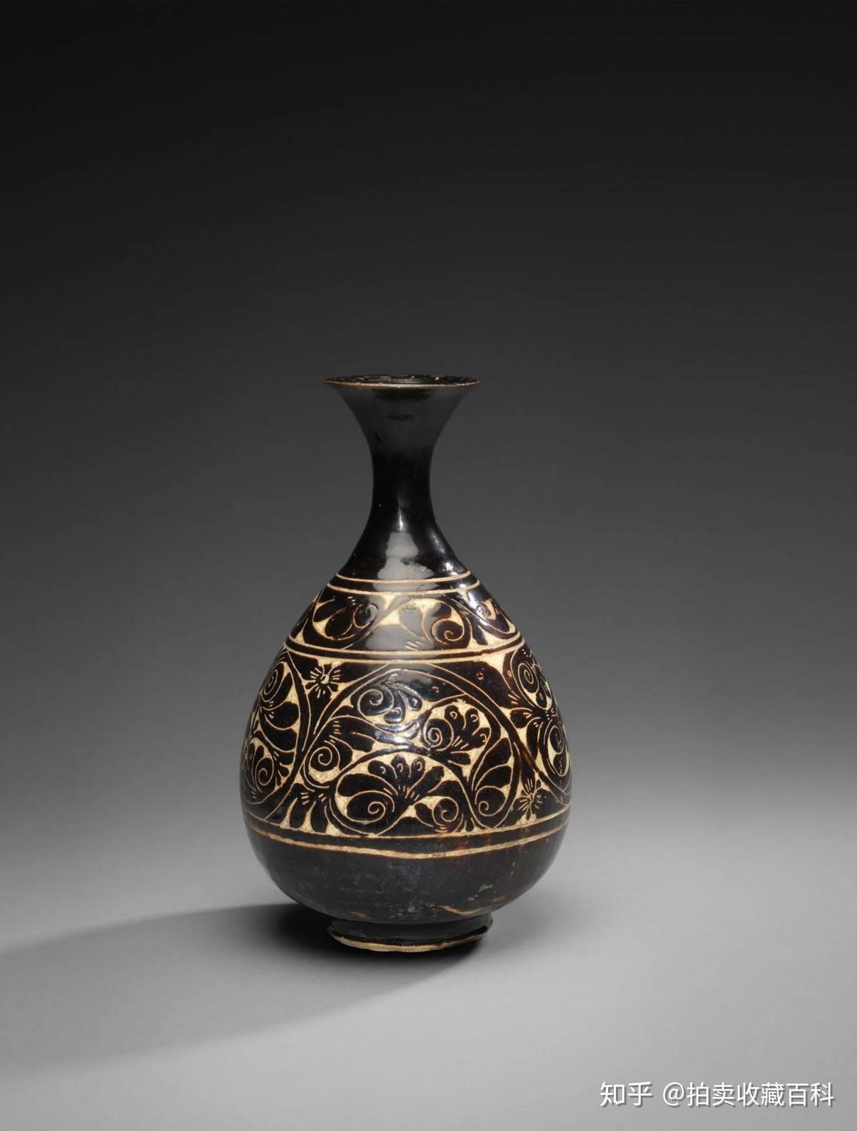 中国 骨董品 瓶 定窑 黑釉瓶 陶芸 古美術。 中国 骨董品 瓶 定