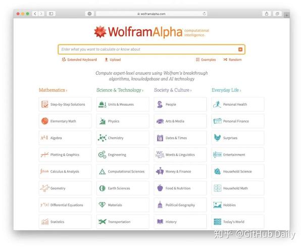WolframAlpha 的搜索引擎怎么用 知乎