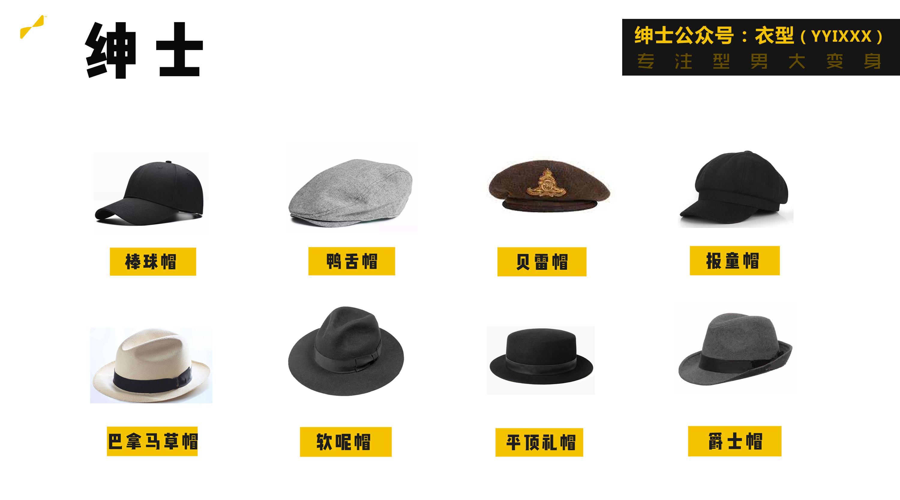 帽子的分类及图片大全,帽子的名称及图片大全,帽子的种类带图_大山谷图库