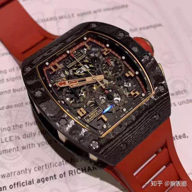 理查德米勒rm011ntpt莲花f1赛车运动员巨大吸引手表