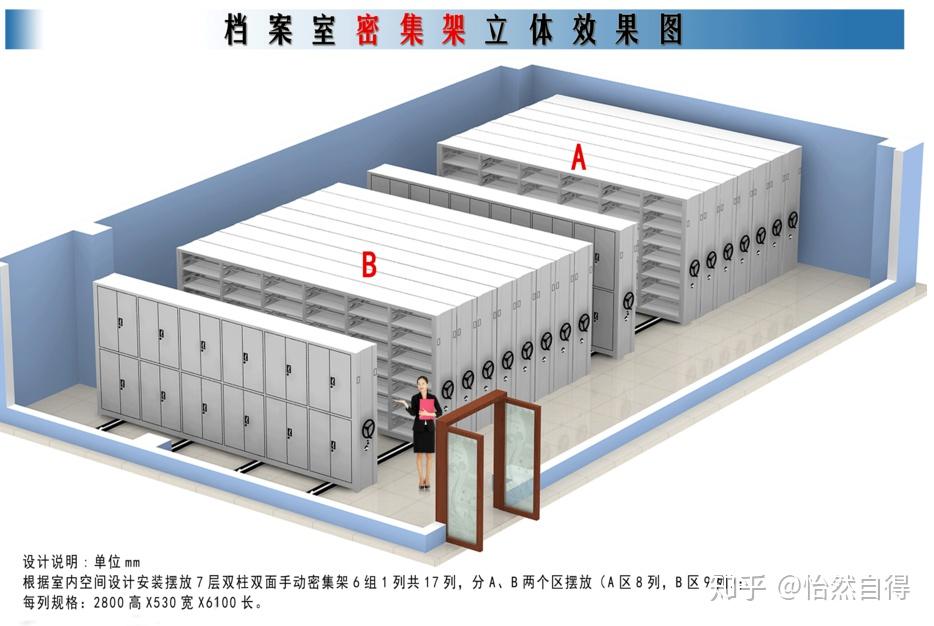 档案室三室分离布局图图片