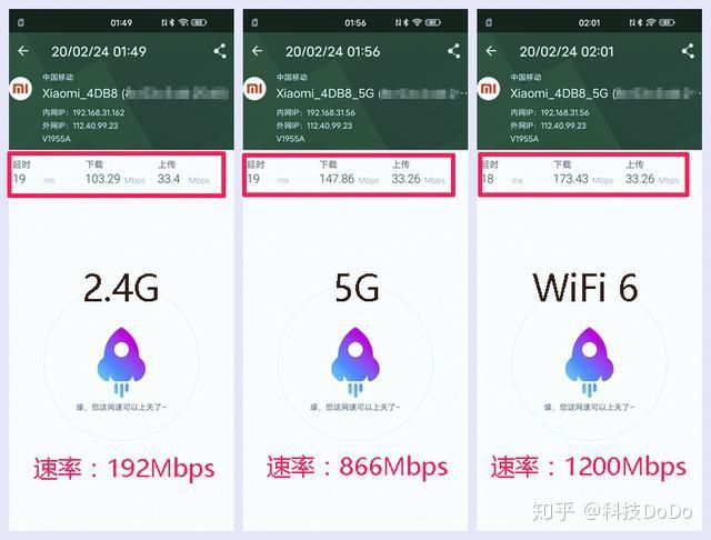 下載速率為103mbps,上傳33mbps;連接5ghz頻段,顯示連接速率為866mbps