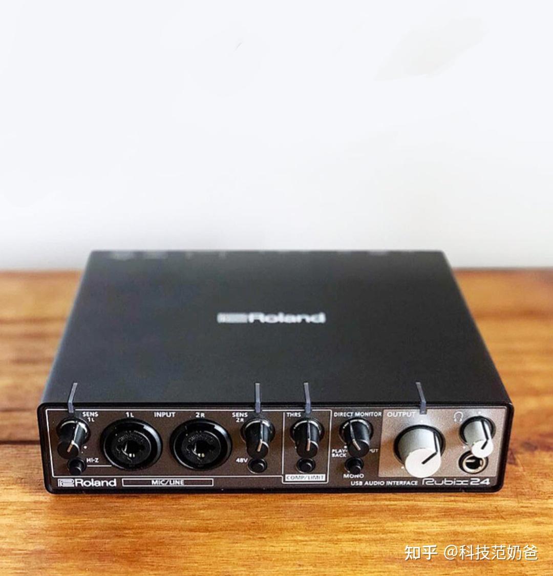 roland罗兰声卡 rubix24 铁三角at2020电容麦克风
