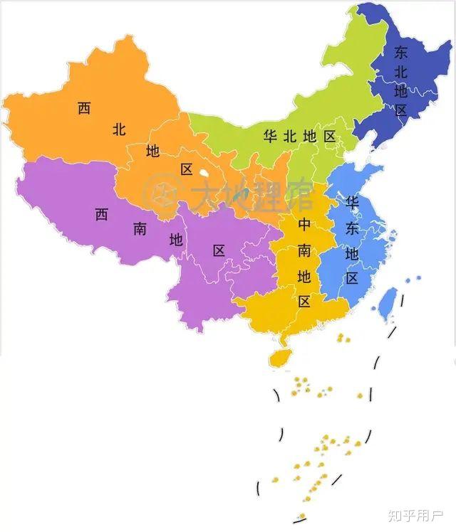 中国省份板块图片