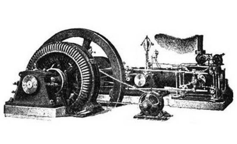 德国西门子制造发电机,比利时格拉姆发明电动机,电灯,电钻,电车