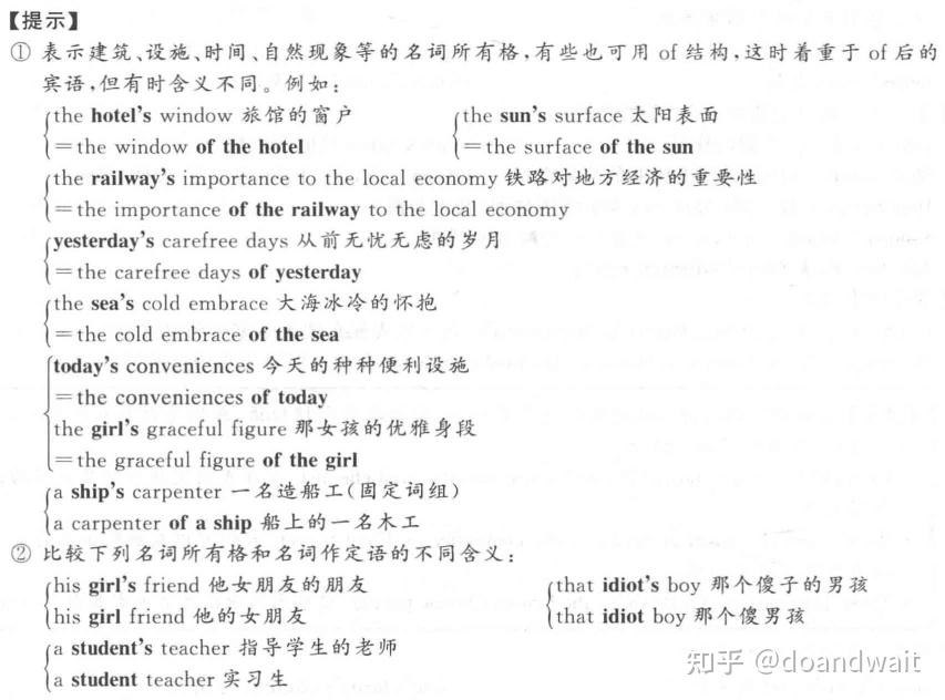 英语中名词+名词,名词所有格和名词 of 名词的用法是什么? - 知乎