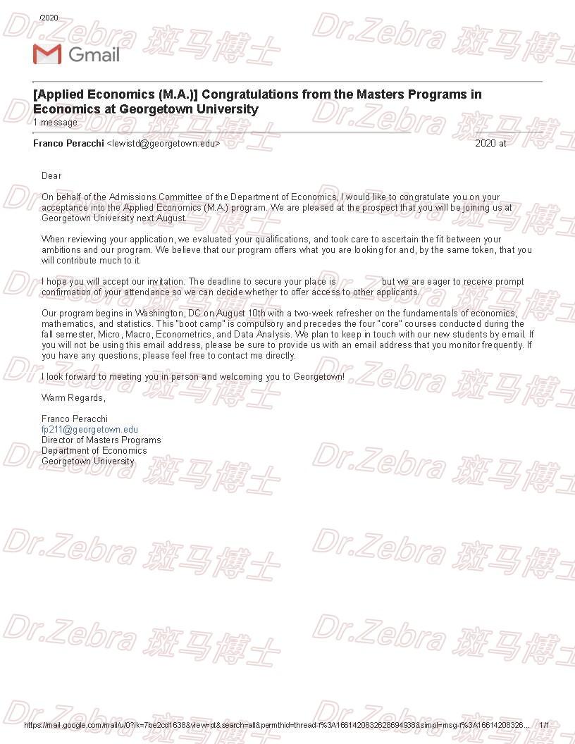 University Master of Arts in Applied Economics应用经济学硕士录取！ 知乎