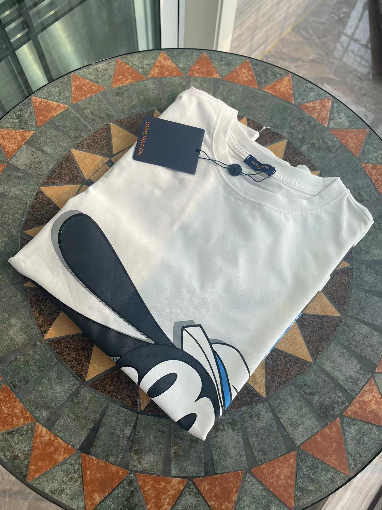 louisvuitton路易威登卡通动漫印花短袖宽松流行印花t恤