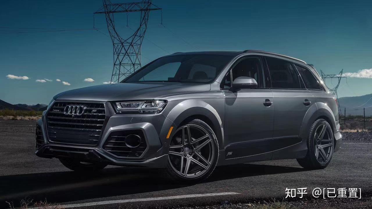 新款奥迪q7改装abt宽体大包围前杠后杠宽体轮眉侧裙门板