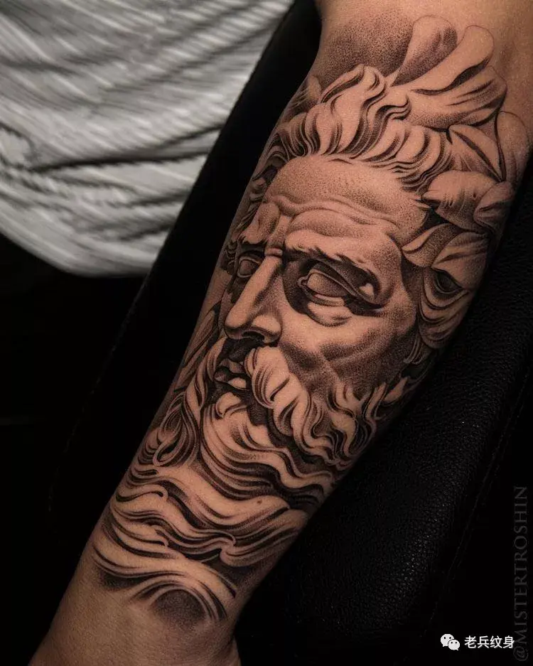 纹身素材宙斯花臂