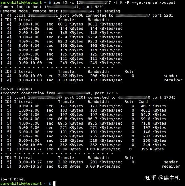 iPerf3 – 在Linux系统中测试网络速度/吞吐量 - 知乎