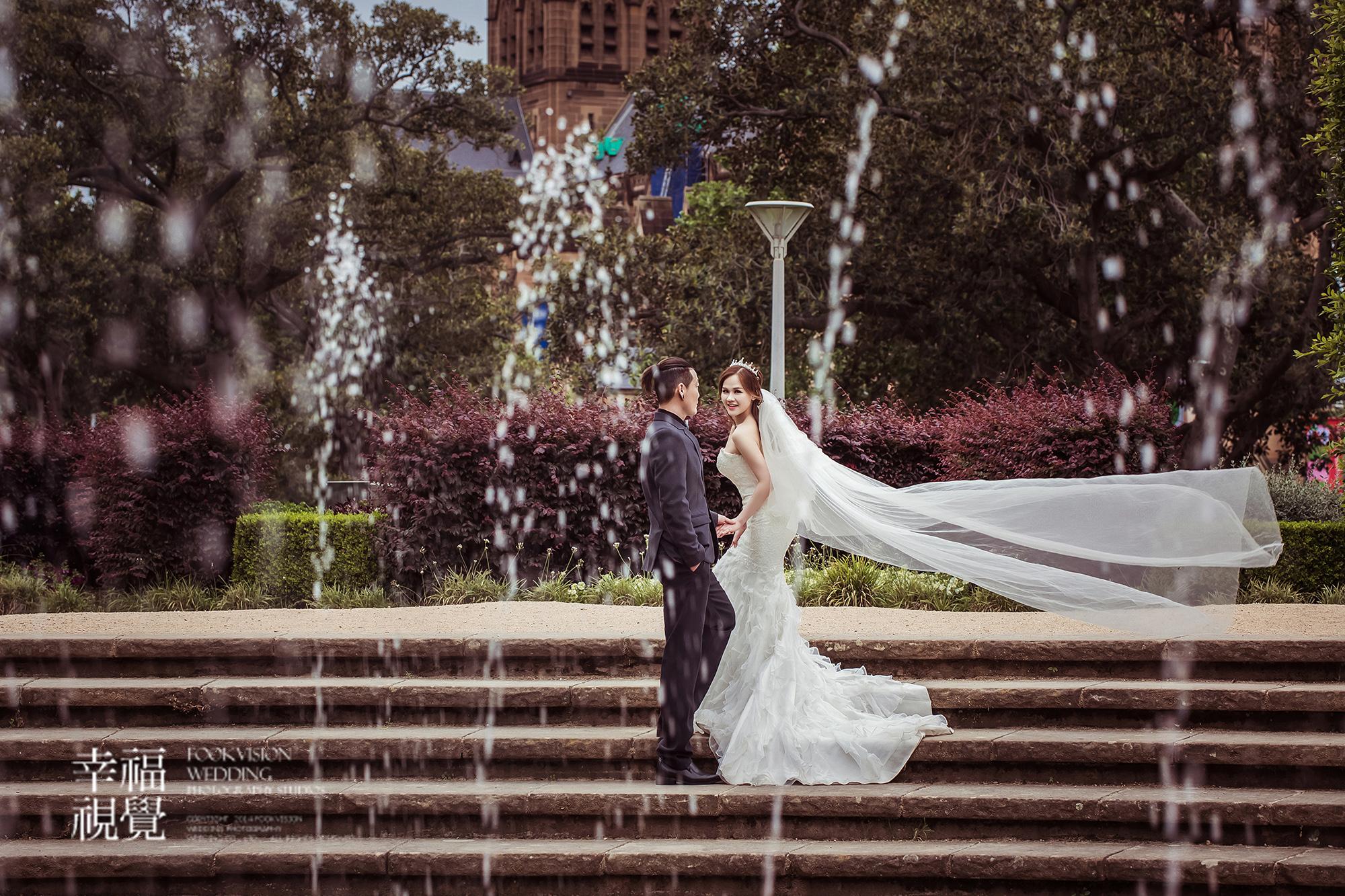 澳洲悉尼圣玛丽教堂婚纱摄影